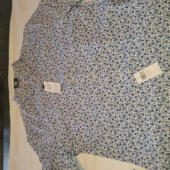 Nick Graham Traveler Collection Performance Modern-Fit Stretch Dress Sz. M Shirt - Picture 10 of 16